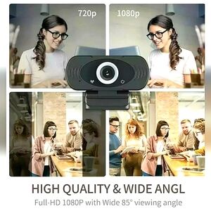New W88-S 1080P Webcam! Full HD 3.6mm Lens. Black. 30FPS. 1920x1080 Max. DC 5V